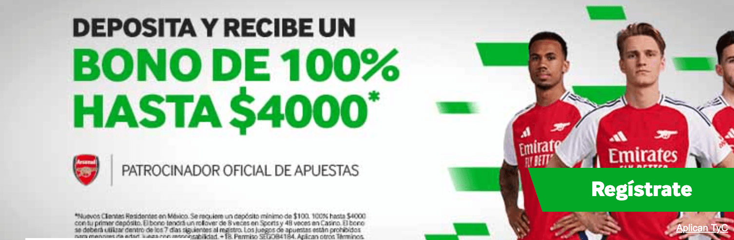 Llévate 4,000 MXN con tu primer depósito en Betway