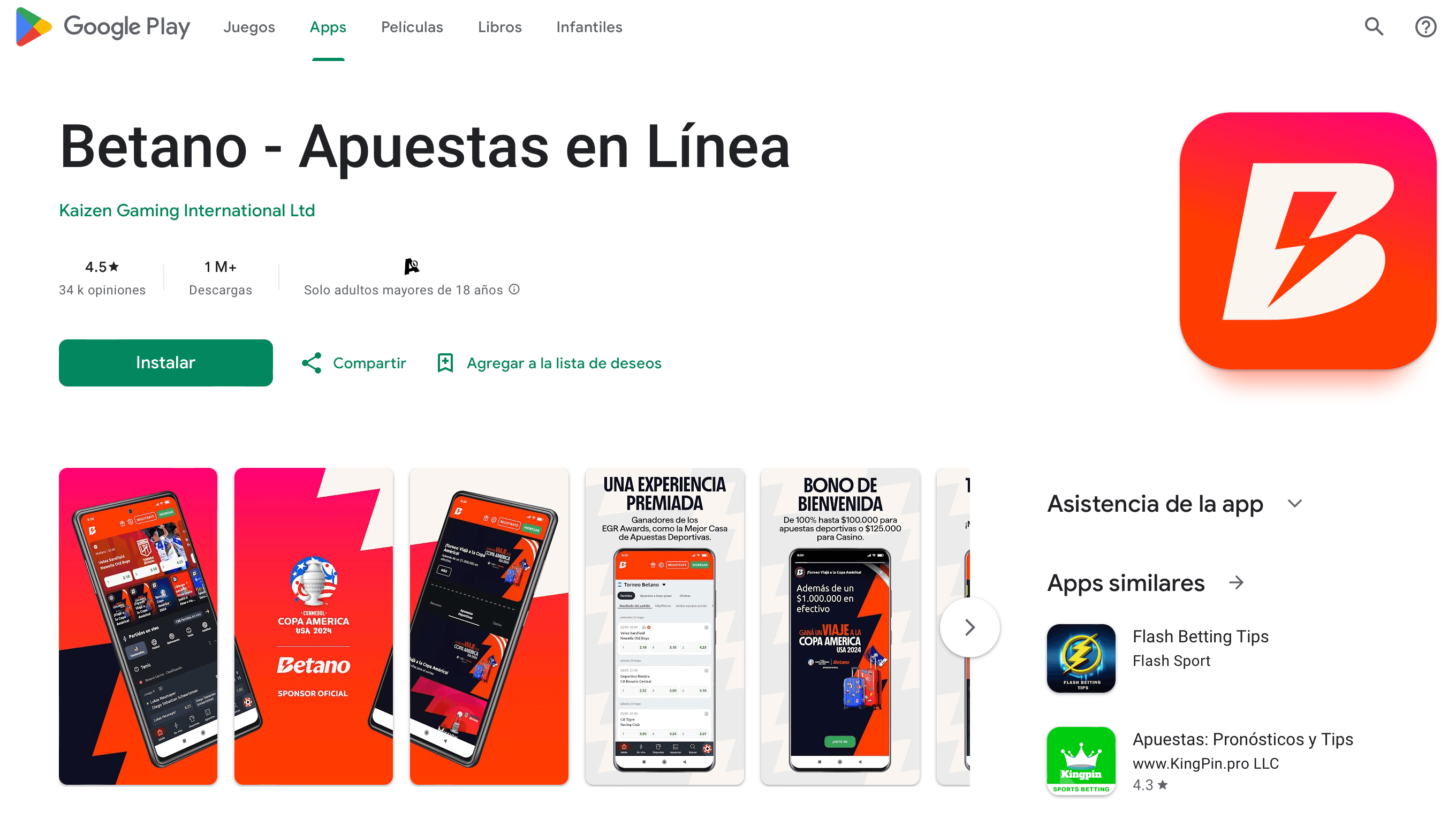 Puedes descargar la app de apuestas de Betano México directamente en la tienda